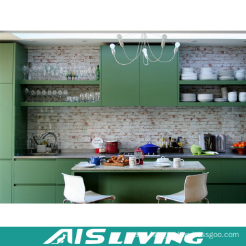 Europe Style Green Malamine Kitchen Cabinet Furniture (AIS-K336)